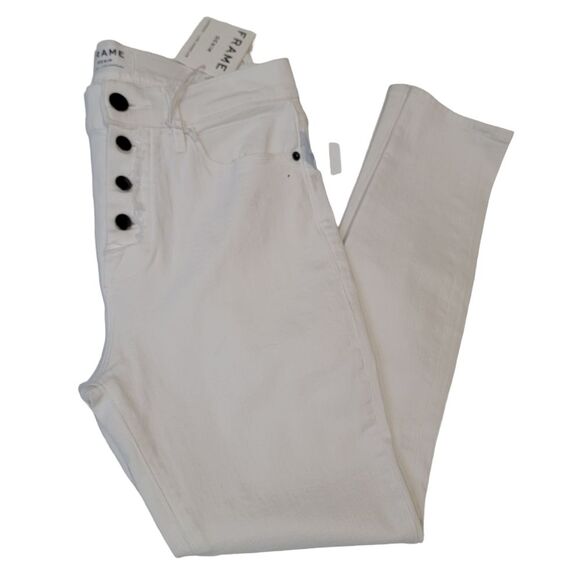 FRAME Le High Skinny High Rise Buttonfly Jeans NWT size 29 - Picture 1 of 11